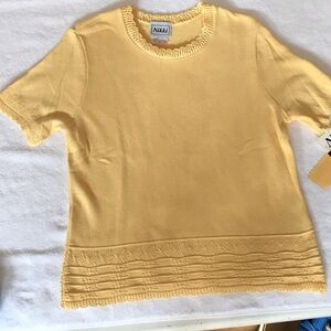 Nikki Yellow Knit Top